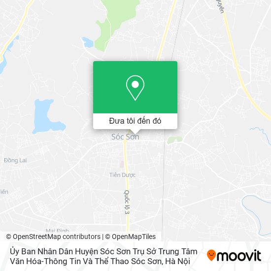 Bản đồ Ủy Ban Nhân Dân Huyện Sóc Sơn Trụ Sở Trung Tâm Văn Hóa-Thông Tin Và Thể Thao Sóc Sơn