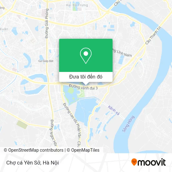 Bản đồ Chợ cá Yên Sở