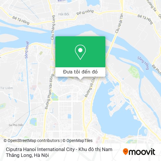 Bản đồ Ciputra Hanoi International City - Khu đô thị Nam Thăng Long