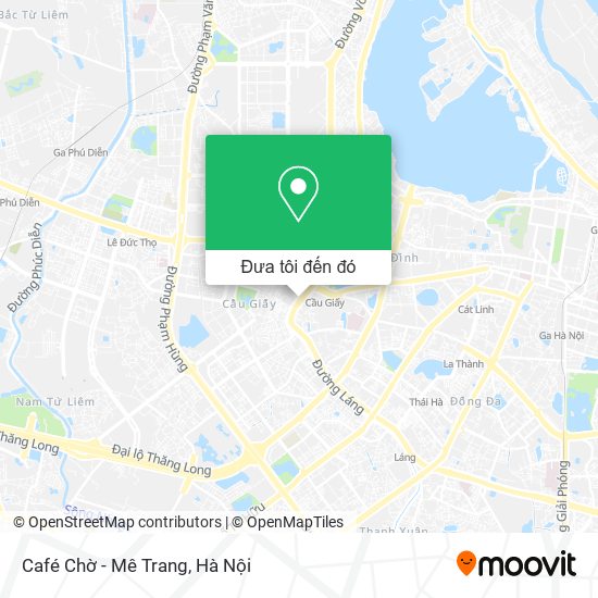Bản đồ Café Chờ - Mê Trang
