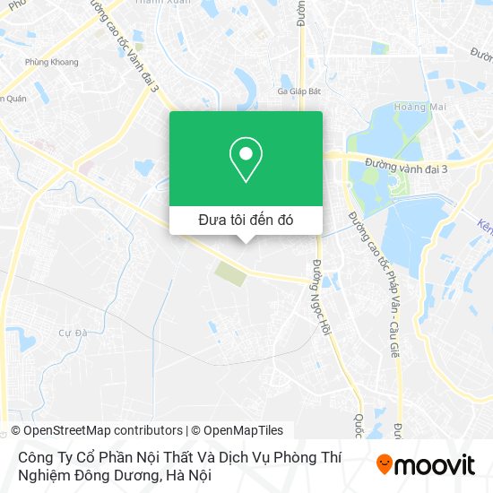 Bản đồ Công Ty Cổ Phần Nội Thất Và Dịch Vụ Phòng Thí Nghiệm Đông Dương