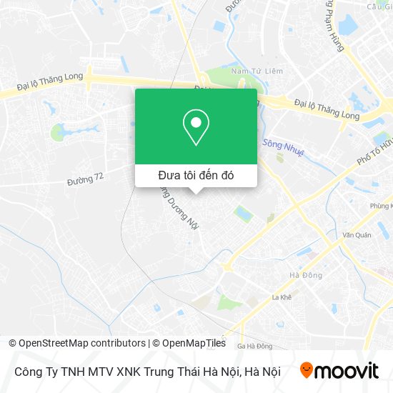 Bản đồ Công Ty TNH MTV XNK Trung Thái Hà Nội