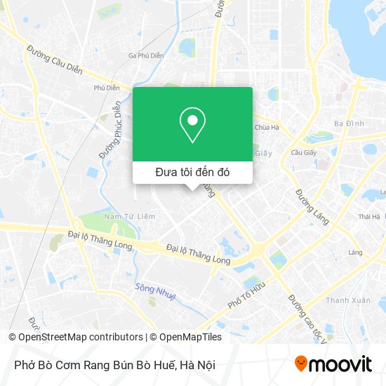 Bản đồ Phở Bò Cơm Rang Bún Bò Huế