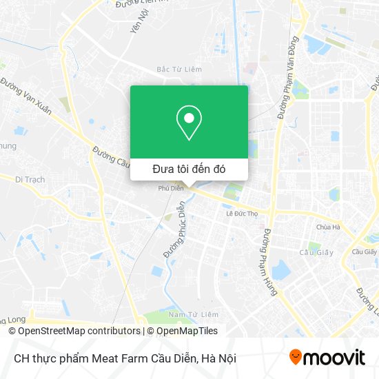 Bản đồ CH thực phẩm Meat Farm Cầu Diễn
