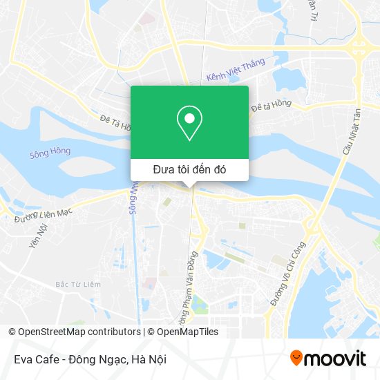 Bản đồ Eva Cafe - Đông Ngạc