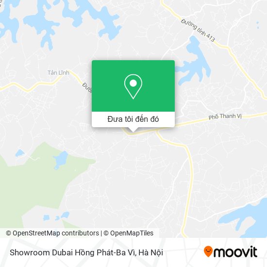 Bản đồ Showroom Dubai Hồng Phát-Ba Vì