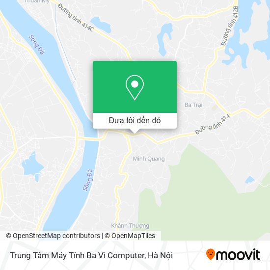 Bản đồ Trung Tâm Máy Tính Ba Vì Computer