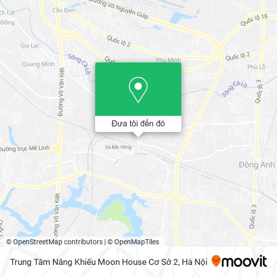 Bản đồ Trung Tâm Năng Khiếu Moon House Cơ Sở 2