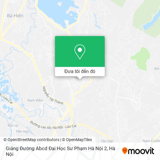 Bản đồ Giảng Đường Abcd Đại Học Sư Phạm Hà Nội 2