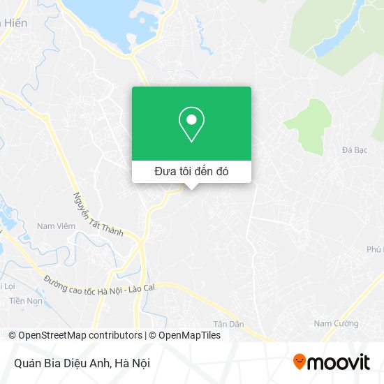 Bản đồ Quán Bia Diệu Anh