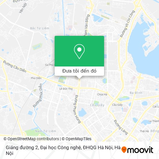Bản đồ Giảng đường 2, Đại học Công nghệ, ĐHQG Hà Nội