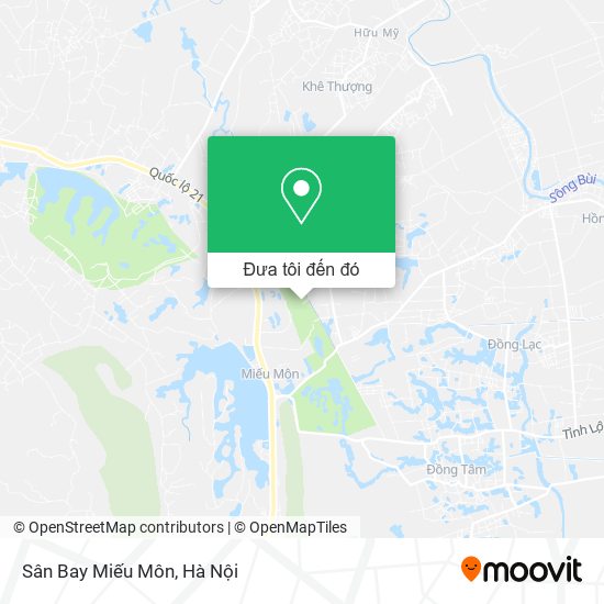 Bản đồ Sân Bay Miếu Môn