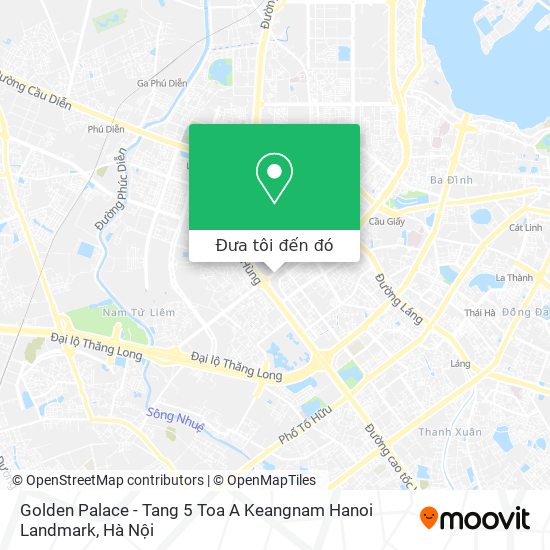 Bản đồ Golden Palace - Tang 5 Toa A Keangnam Hanoi Landmark