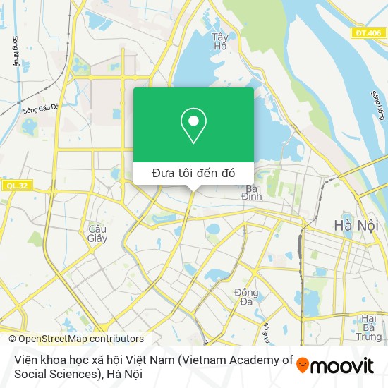 Bản đồ Viện khoa học xã hội Việt Nam (Vietnam Academy of Social Sciences)