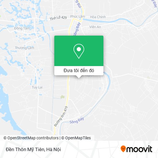 Bản đồ Đền Thôn Mỹ Tiên