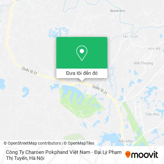 Bản đồ Công Ty Charoen Pokphand Việt Nam - Đại Lý Phạm Thị Tuyến