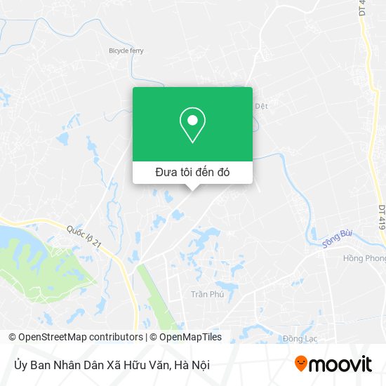 Bản đồ Ủy Ban Nhân Dân Xã Hữu Văn