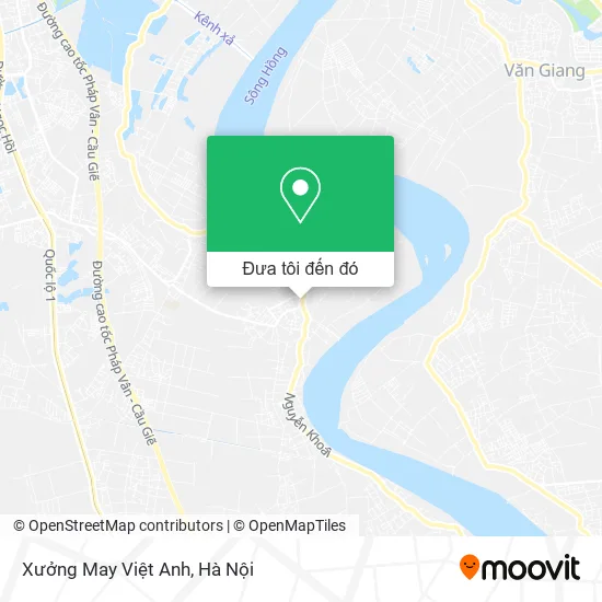Bản đồ Xưởng May Việt Anh