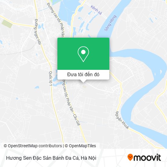 Bản đồ Hương Sen Đặc Sản Bánh Đa Cá