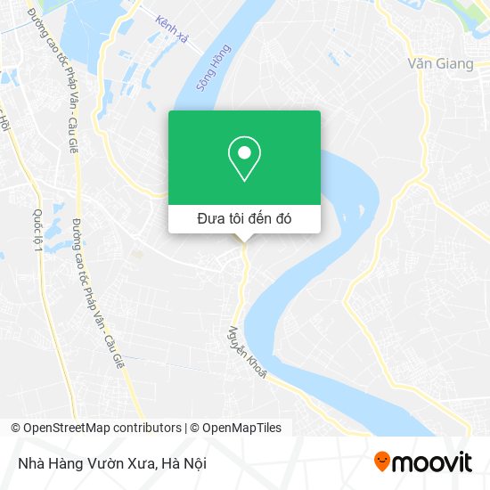 Bản đồ Nhà Hàng Vườn Xưa