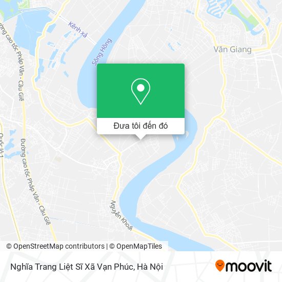 Bản đồ Nghĩa Trang Liệt Sĩ Xã Vạn Phúc