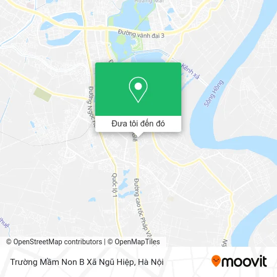 Bản đồ Trường Mầm Non B Xã Ngũ Hiệp