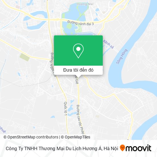 Bản đồ Công Ty TNHH Thương Mại Du Lịch Hương Á