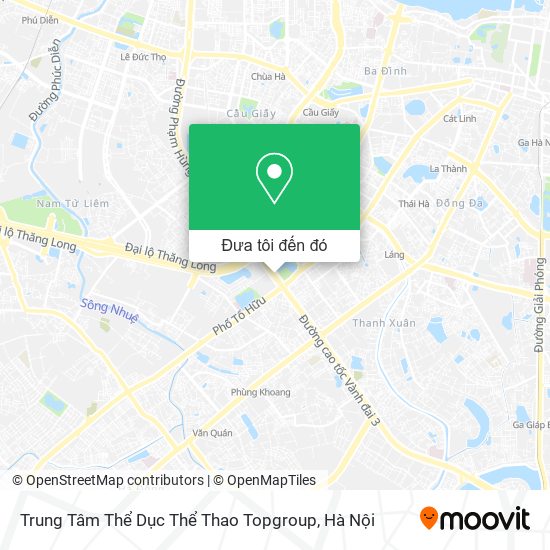 Bản đồ Trung Tâm Thể Dục Thể Thao Topgroup