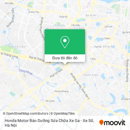 Bản đồ Honda Motor Bảo Dưỡng Sửa Chữa Xe Ga - Xe Số
