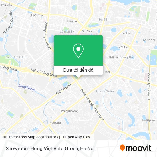 Bản đồ Showroom Hưng Việt Auto Group