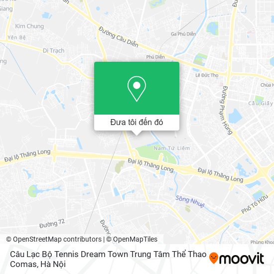 Bản đồ Câu Lạc Bộ Tennis Dream Town Trung Tâm Thể Thao Comas