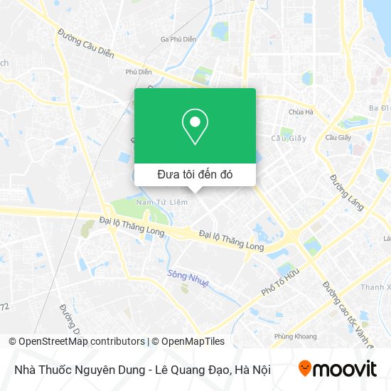 Bản đồ Nhà Thuốc Nguyên Dung - Lê Quang Đạo