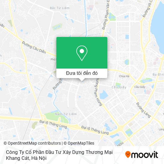 Bản đồ Công Ty Cổ Phần Đầu Tư Xây Dựng Thương Mại Khang Cát