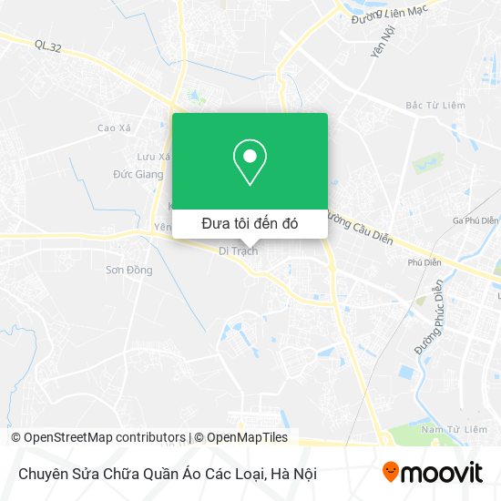 Bản đồ Chuyên Sửa Chữa Quần Áo Các Loại