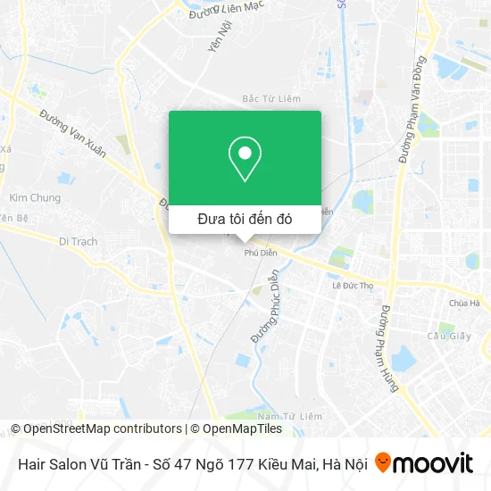Bản đồ Hair Salon Vũ Trần - Số 47 Ngõ 177 Kiều Mai