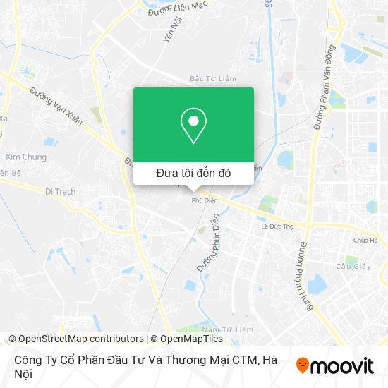 Bản đồ Công Ty Cổ Phần Đầu Tư Và Thương Mại CTM