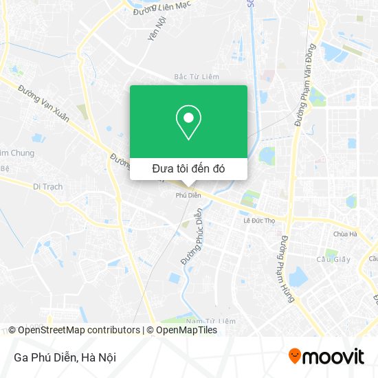 Bản đồ Ga Phú Diễn