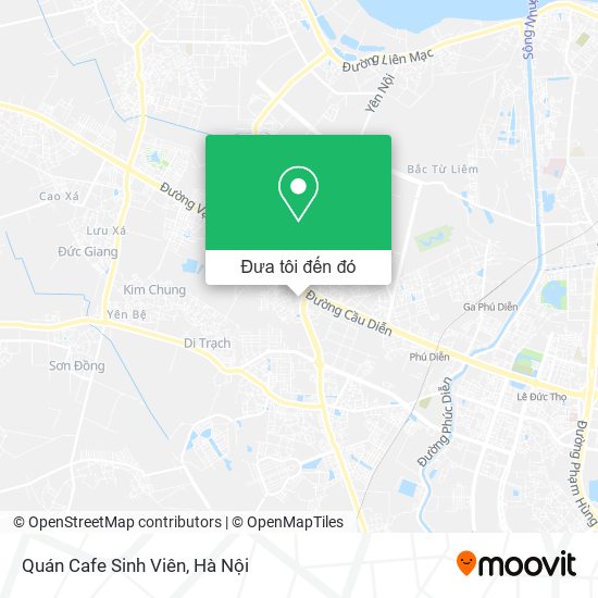 Bản đồ Quán Cafe Sinh Viên