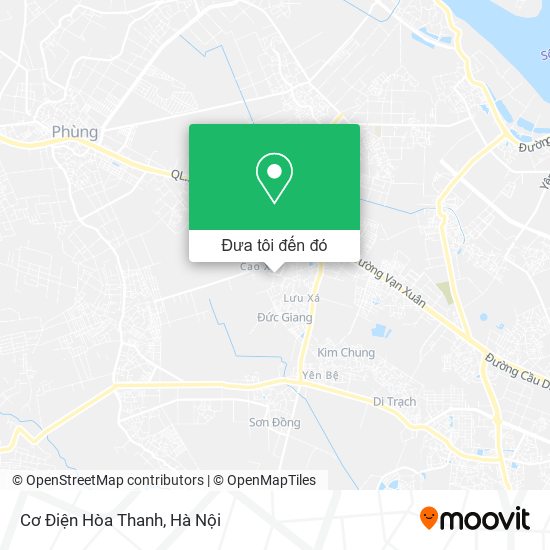 Bản đồ Cơ Điện Hòa Thanh