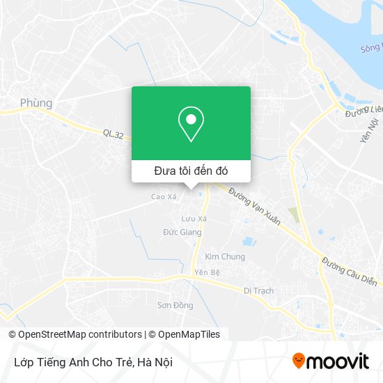 Bản đồ Lớp Tiếng Anh Cho Trẻ