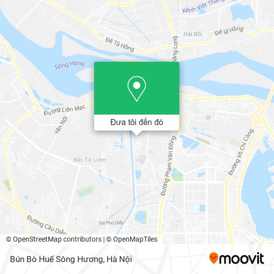 Bản đồ Bún Bò Huế Sông Hương