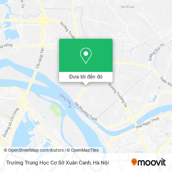 Bản đồ Trường Trung Học Cơ Sở Xuân Canh