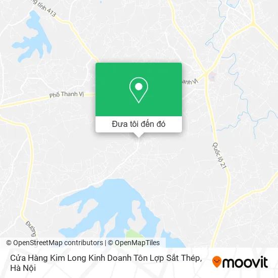 Bản đồ Cửa Hàng Kim Long Kinh Doanh Tôn Lợp Sắt Thép