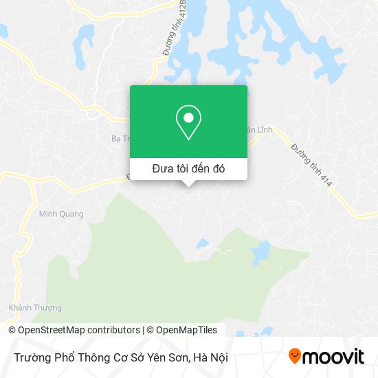 Bản đồ Trường Phổ Thông Cơ Sở Yên Sơn