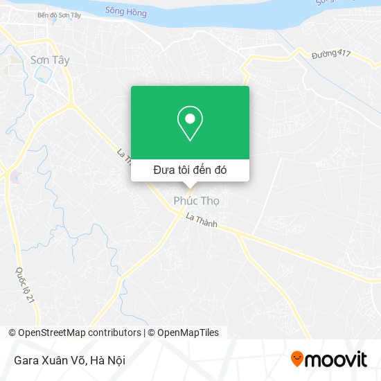 Bản đồ Gara Xuân Võ