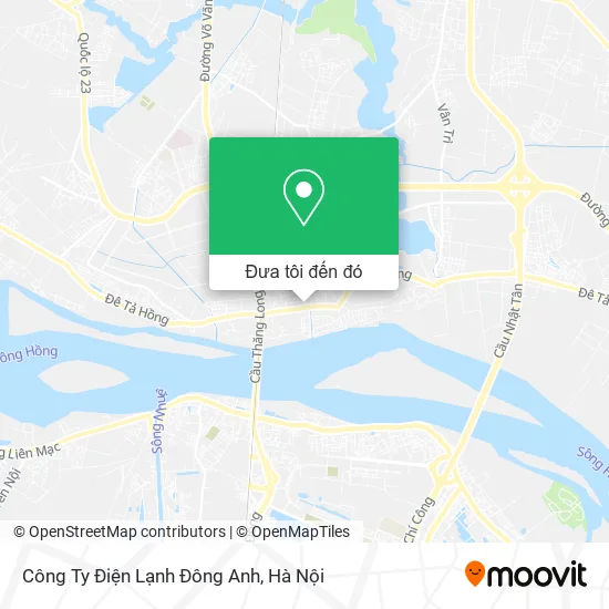 Bản đồ Công Ty Điện Lạnh Đông Anh