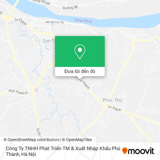 Bản đồ Công Ty TNHH Phát Triển TM & Xuất Nhập Khẩu Phú Thành