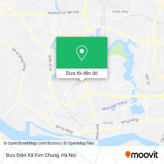 Bản đồ Bưu Điện Xã Kim Chung