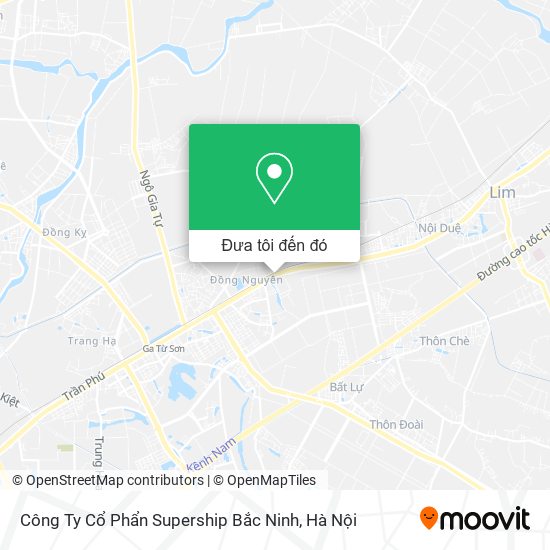 Bản đồ Công Ty Cổ Phẩn Supership Bắc Ninh
