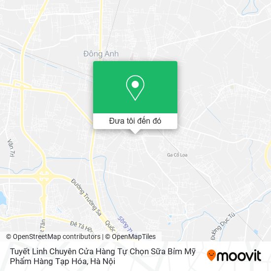 Bản đồ Tuyết Linh Chuyên Cửa Hàng Tự Chọn Sữa Bỉm Mỹ Phẩm Hàng Tạp Hóa